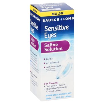 Bausch + Lomb Sensitive Eyes Plus Saline 12oz