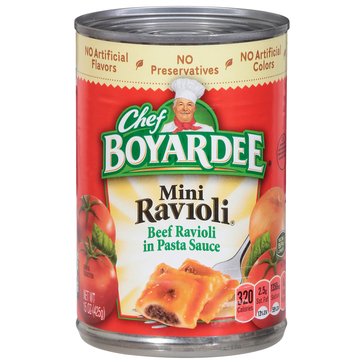 Chef Boyardee Beef Mini Ravioli, 14.5 oz