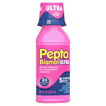 Pepto Bismol Ultra Strength Original 5 System Relief, 8 fl oz