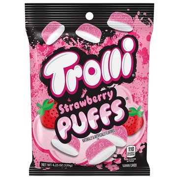 Trolli Strawberry Puffs Gummi Candy, 4oz