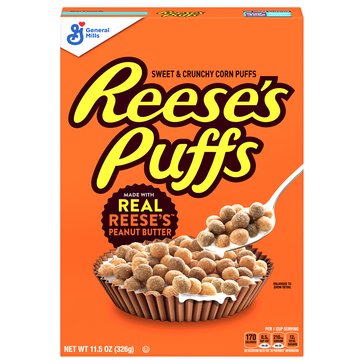 Reese's Puffs Peanut Butter Cereal, 11.5oz