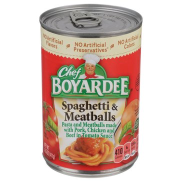 Chef Boyardee Spaghetti & Meatballs, 14.5oz