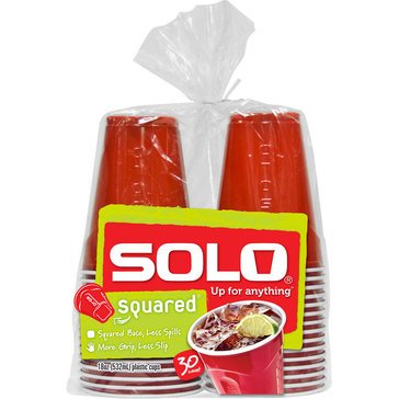 Solo Squared Plastic 18oz Cups 30-Count