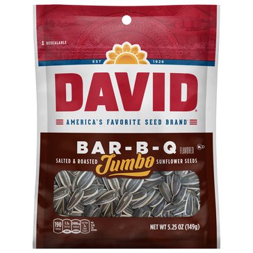David Bar-B-Q Jumbo Sunflower Seeds, 5.25oz