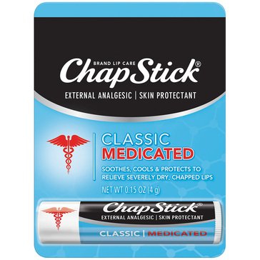 ChapStick Medicated Lip Balm with Skin Protectant .15oz