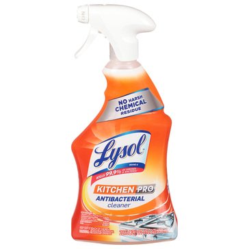 Lysol Citrus Scent Kitchen Pro-Antibacterial Cleaner Trigger 22oz