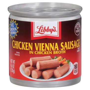 Libby's Chicken Vienna Sausage Canned Meat, 4.6oz