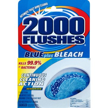 2000 Flushes Single Use 2-Tab System With Bleach