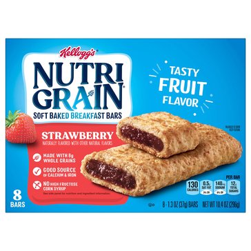 Nutri-Grain Soft Baked Strawberry Breakfast Bars, 8-count