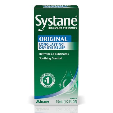 Systane Original Long Lasting Dry Eye Lubricating Eye Drops,  .5 fl oz
