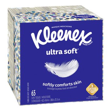 Kleenex Ultra Soft Cubed Box Facial Tissue