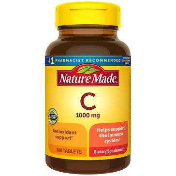 Nature Made 1000mg Vitamin C Tablets, 100-count