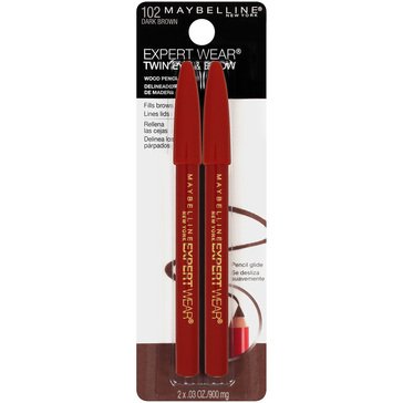 Maybelline New York Expert Wear Twin Brow & Eye Pencils Dark Brown