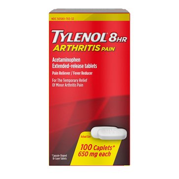 Tylenol 8 hour Arthritis Pain Relief Caplets,  100-count