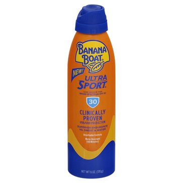 Banana Boat Ultramist Sport Clear SPF30 Sunscreen Spray, 6oz