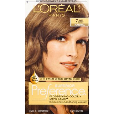 L'Oreal Paris Superior Preference Permanent Hair Color 7 Dark Blonde