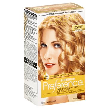 L'Oreal Paris Superior Preference Permanent Hair Color 8G Golden Blonde