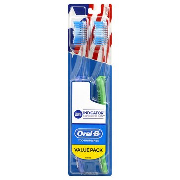 Oral-B Indicator Color Collection 40 Soft Manual Toothbrush, 2-count