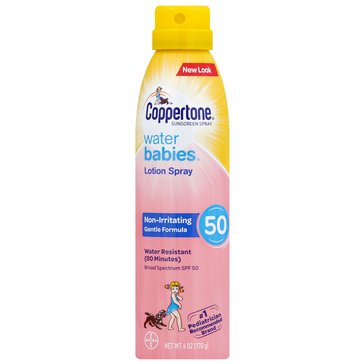 Coppertone Waterbabies Lotion Spray SPF50, 6oz