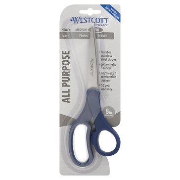 Westcott Kleencut Straight School Scissors, 8