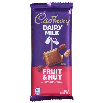 Cadbury Fruit & Nut Bar, 3.5oz