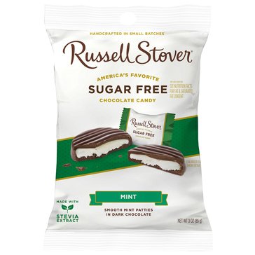 Russell Stover Sugar Free Mint Patties, 3oz