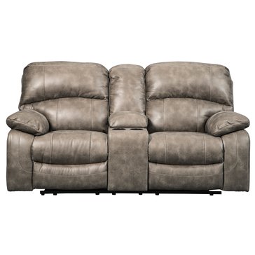 Signature Design by Ashley Dunwell Power Reclining Loveseat with Console