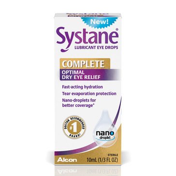 Systane Complete Optimal Dry Eye Relief Lubricating Eye Drops, .33 fl oz