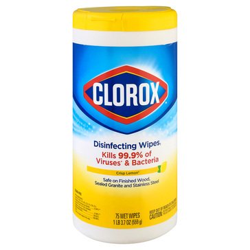 Clorox Lemon Fresh Disinfecting Wipes 75ct