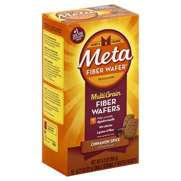 Metamucil Multi-Grain Fiber Cinnamon Spice Wafers, 24-count