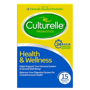 Culturelle Probiotics Health and Wellness Capsules, 30-Count