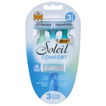 Bic Soleil Bella 4 Blade Disposable Razor for Women 3-Pack