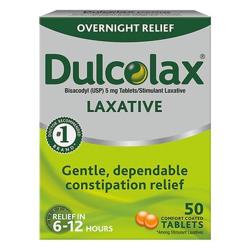 Dulcolax Stimulant Laxative Tablets, 50-Count