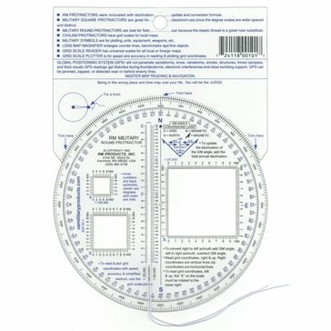 RM Products Military Round Protractor