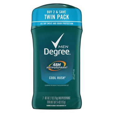 Degree Men Antiperspirant Deodorant Cool Rush 2.7oz Twin Pack