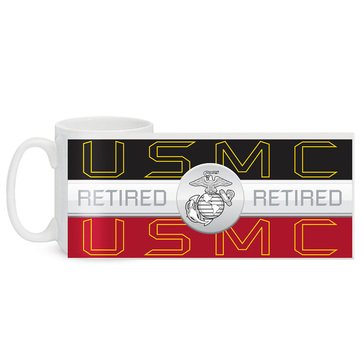 MCM Gifts USMC Retired Striped Mug