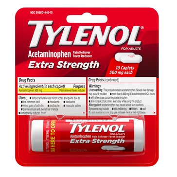 Tylenol Extra Strength Caplets 10-Count