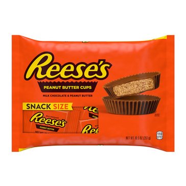 Reese's Snack Size Peanut Butter Cup, 10.5oz