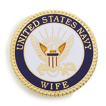 Mitchell Proffitt Navy Wife Lapel Pin