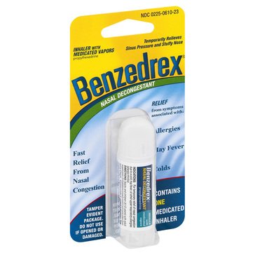 Benzedrex Nasal Decongestant Vapor Inhaler, .9oz