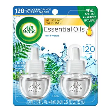 Air Wick Fresh Waters Refill Scented Oil 2pk 1.42oz