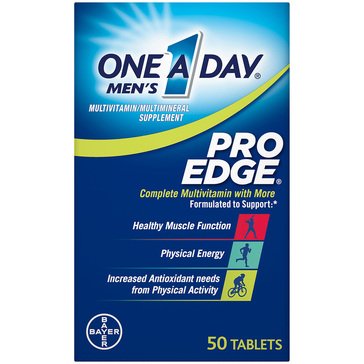 One A Day Men's Pro Edge Multi-Vitamin Tablets, 50-count