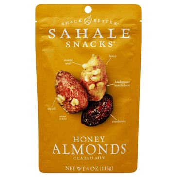 Sahale Almonds Cranberries & Honey Glaze Nuts 4-Ounce
