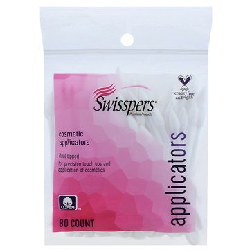 Swisspers Premium Cosmetic Applicators 80ct