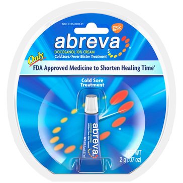 Abreva Docosanol Cold Sore Treatment Tube, .07oz