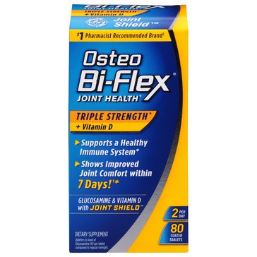 Osteo Bi-Flex Triple Strength with Vitamin D Caplets, 80-count