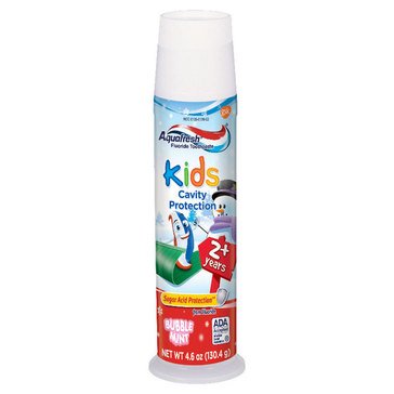 Aquafresh Kid's 2+ 3-Stripe Triple Protection Fluoride Toothpaste, 4.6oz