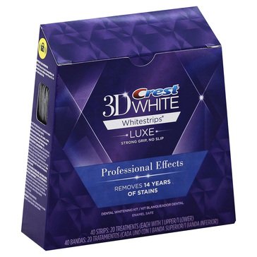 Crest 3D Whitestrips Professional Effects Teeth Whitening Strips Kit, 20-count