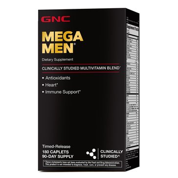 GNC Mega Men, 180-Count