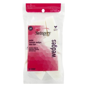 Swisspers Pro Premium Jumbo Cosmetic Wedge 16ct